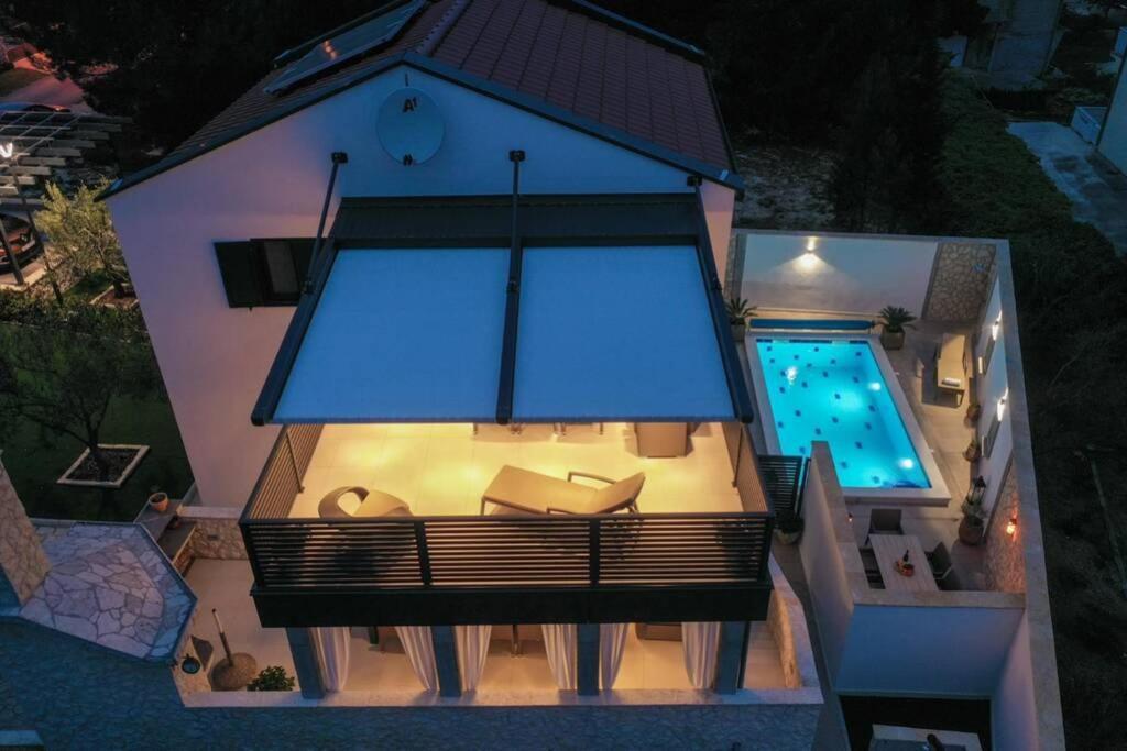 Apartment Vala, 4*, Sea View & Private Heated Pool Pridraga Ngoại thất bức ảnh